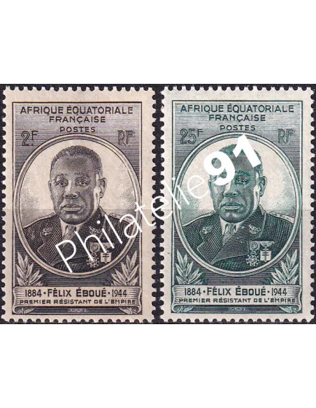 A.E.F. n° 206 à 207 charnière, collection timbres colonies françaises