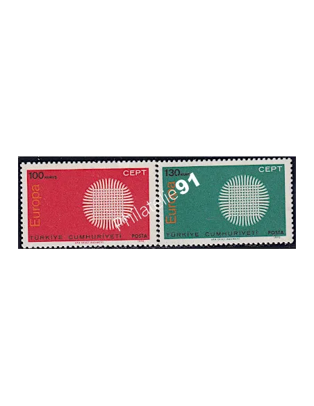 Timbres de Turquie n° 1952-1953, EUROPA 1970, timbres d'europe