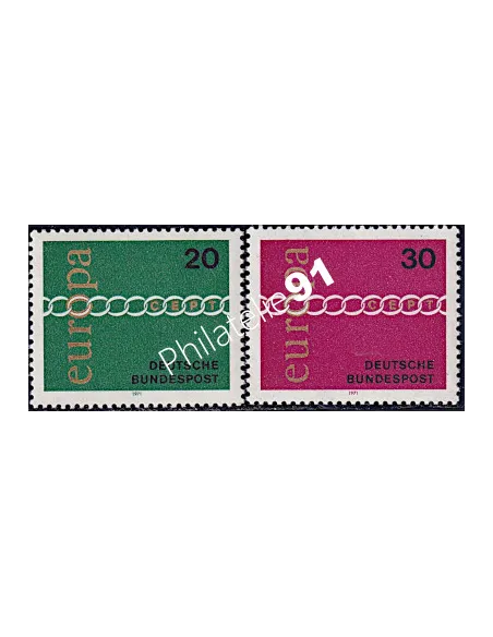 ALLEMAGNE - RFA - n°  538 à 539 - EUROPA 1971