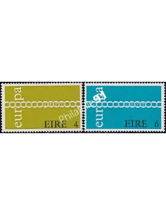 Timbre d'Irlande n° 267-268, EUROPA 1971, Timbres d'Europe