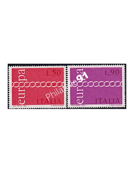 Timbre d’Italie n° 1072 à 1073 - EUROPA 1970