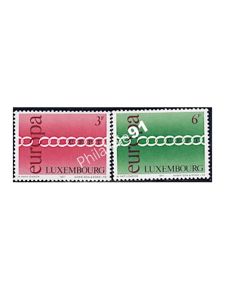Timbres du Luxembourg n° 774-775, EUROPA 1971, Timbres d'Europe