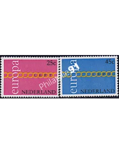 Timbres des Pays-Bas n° 932-933, EUROPA 1971, Timbres d'Europe