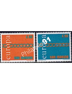 Timbres de SAINT-MARIN n° 782 à 783 - EUROPA - 1971