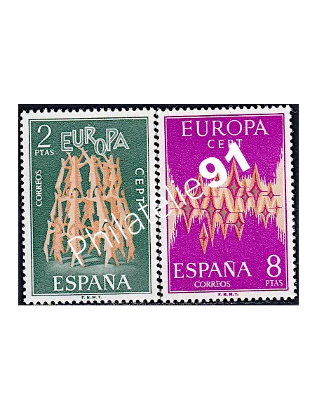 Timbre d’Espagne n° 1744 à 1745 - EUROPA 1971