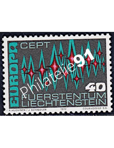 timbre du LIECHTENSTEIN n° 507 - EUROPA - 1972