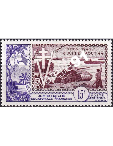 Timbre d'A.E.F. PA n° 57, collection timbres colonies françaises