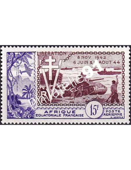 Timbre d'A.E.F. PA n° 57, collection timbres colonies françaises