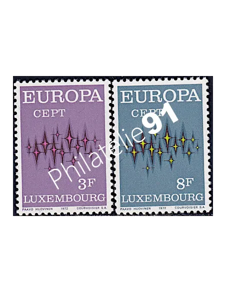 Timbres du Luxembourg n° 796-797, EUROPA 1972, timbres d'Europe