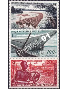 A.E.F. PA n° 58 à 60 charnière, collection timbres colonies françaises