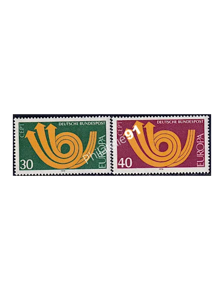 Timbres d’Allemagne - RFA n° 618 et 619 - EUROPA 1973