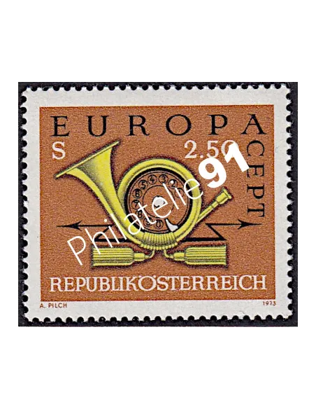 Timbre d'AUTRICHE n° 1244, EUROPA 1973, timbres d'Europe
