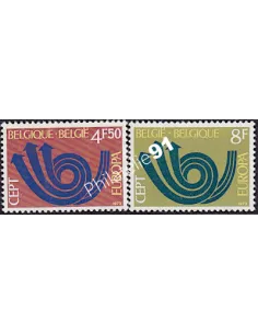 BELGIQUE n° 1661 à 1662, EUROPA 1973, collection de timbres d'Europe