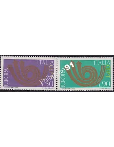 Timbres d’Italie n° 1140 à 1141 - EUROPA 1973