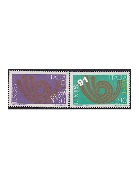 Timbres d’Italie n° 1140 à 1141 - EUROPA 1973