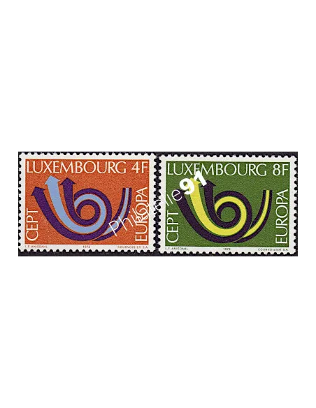 Timbres du LUXEMBOURG n° 812 à 813 - EUROPA 1973
