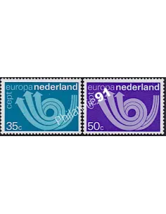 Timbres des Pays-Bas n° 982-983, EUROPA 1973, timbres d'Europe