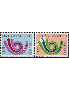 Timbres de Saint-Marin n° 833-834, EUROPA 1973, timbres d'Europe