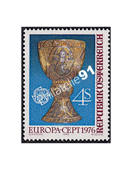 Timbre d'Autriche n° 1345 - EUROPA 1976 - Artisanat, timbres d'Europe