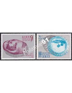 Timbres d'Irlande n° 346-347 - EUROPA 1976 - Artisanat, timbres d'Europe