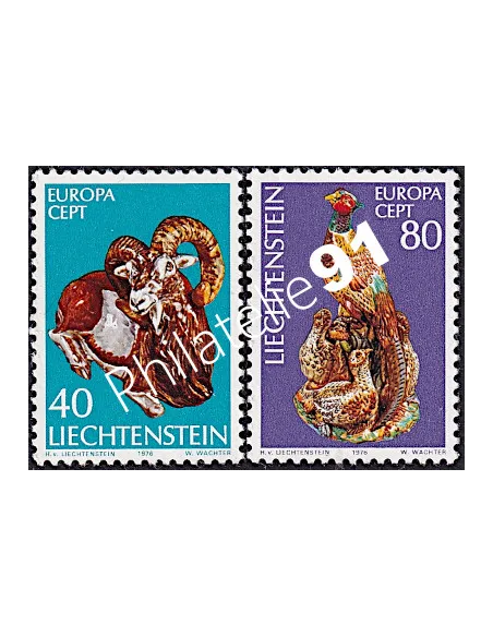 LIECHTENSTEIN - n°  585 à 586 - EUROPA - 1976 - Artisanat