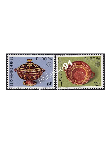 Luxembourg n° 878 à 879 - EUROPA 1976 - Artisanat, timbres d'Europe