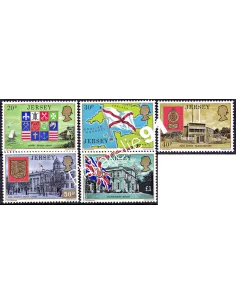 JERSEY - n°   142 à 146 - Armoiries et drapeaux