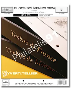 Pages pour Blocs souvenirs FS 2024, Jeux 2024 Yvert et Tellier