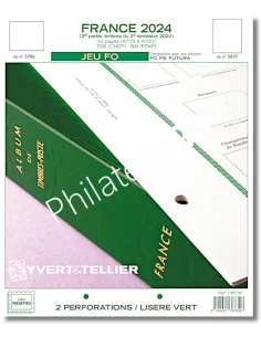 Pages FO pour les timbres 2024, Jeux 2024 Yvert et Tellier