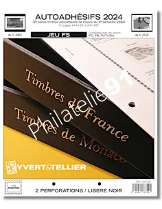 Pages FS pour les timbres adhésifs 2024, Jeux 2023 Yvert et Tellier