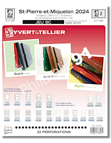 Pages SC 2024 de St-Pierre et Miquelon, Jeux 2024 Yvert et Tellier