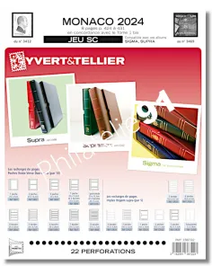 Pages SC pour les timbres 2024 de MONACO, Jeux 2024 Yvert et Tellier