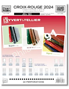 Pages SC croix-rouge 2023-2024 de France, Jeux 2024 Yvert et Tellier