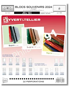 Pages SC blocs-souvenirs 2024 de France, Jeux 2024 Yvert et Tellier