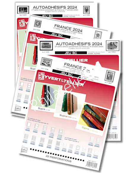 Offre SC France 2024, Jeux 2024 Yvert et Tellier