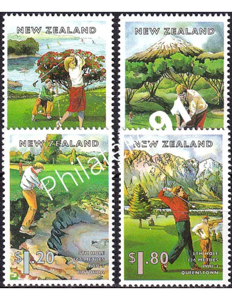 Nouvelle-Zélande, n° 1348 à 1351 neufs, collection timbres Océanie