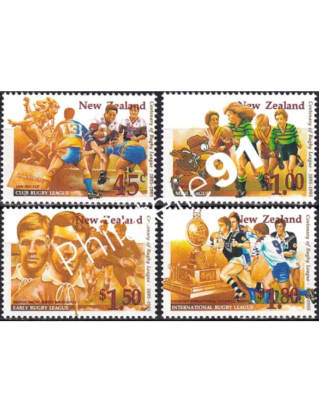 Nouvelle-Zélande, n° 1373 à 1376 neufs, collection timbres Océanie