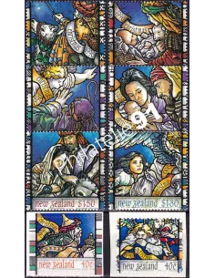 Nouvelle-Zélande, n° 1488 à 1493 + n° 1494 et 1497, timbres Océanie