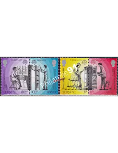 JERSEY, n°   188 à 191, collection timbres Europe