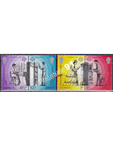 JERSEY, n°   188 à 191, collection timbres Europe