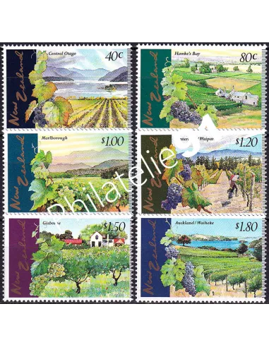 Nouvelle-Zélande, n° 1518 à 1523 neufs, collection timbres Océanie