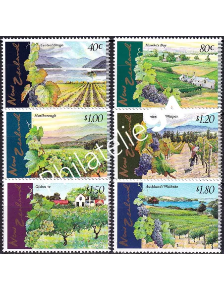 Nouvelle-Zélande, n° 1518 à 1523 neufs, collection timbres Océanie