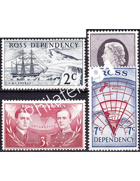 Terre de Ross, n° 5 à 8 neufs, collection timbres Océanie