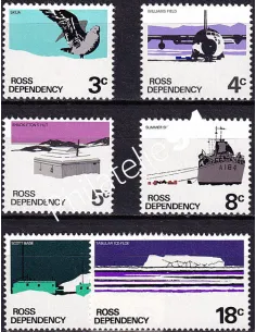 Terre de Ross, n° 9 à 14 neufs, collection timbres Océanie