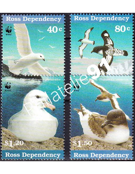 Terre de Ross, n° 56 à 59 neufs, collection timbres Océanie