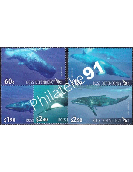 Terre de Ross, n° 125 à 129 neufs, collection timbres Océanie