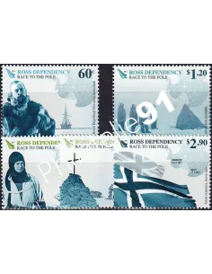 Terre de Ross, n° 130 à 134 neufs, collection timbres Océanie