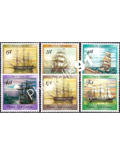 Papouasie-Nouvelle-Guinée, n° 556 à 559 + n° 560 à 561,imbres Océanie