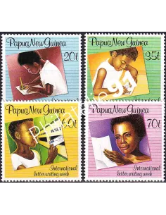 Papouasie-Nouvelle-Guinée, n° 583 à 586, collection timbres Océanie