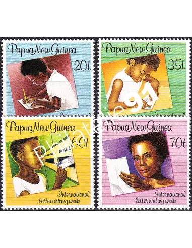 Papouasie-Nouvelle-Guinée, n° 583 à 586, collection timbres Océanie